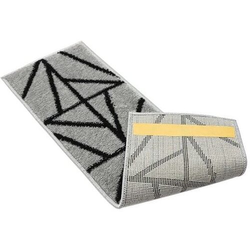 Mila Home Črno-siv komplet preprog za stopnice 13 ks 22x71 cm Striped – Cene