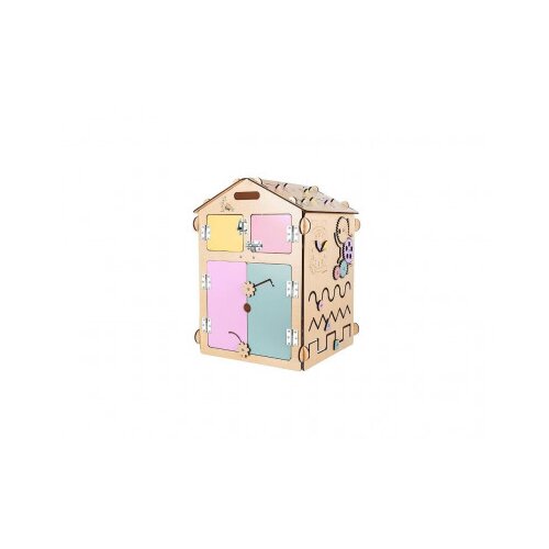 ELIS design Activity board BusyKids – hišica natura pastel Cene