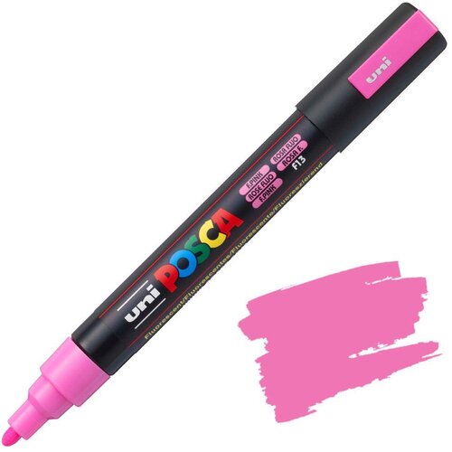 POSCA Uni flomaster; konica 1,8-2,5 mm; fluo pink, (22005655) Slike