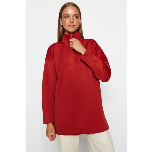 Trendyol Sweatshirt - Brown - Regular fit Cene