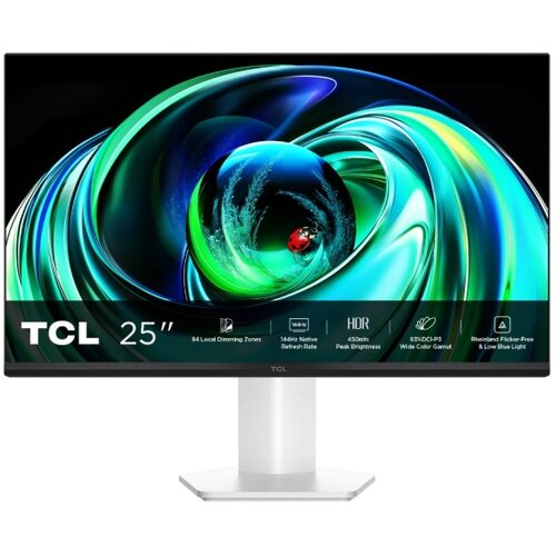 Tcl Monitor 25G54 24,5"/IPS MiniLED/1920x1080/144Hz/5ms GtG/VGA,HDMI/VESA/belo-crna Cene