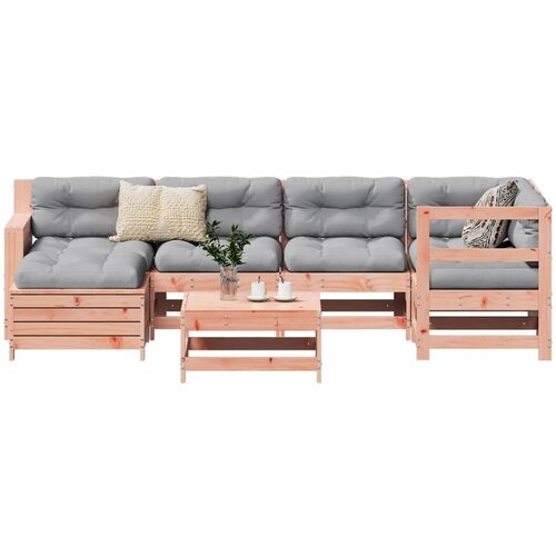 vidaXL 7-dijelni set vrtnih sofa od masivnog drva duglazije Cijene