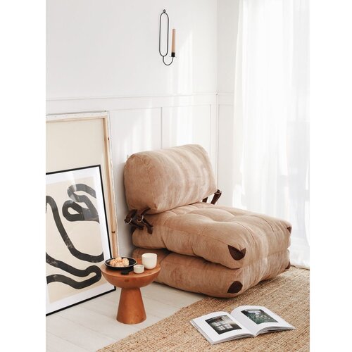 Atelier Del Sofa Kauč na razvlačenje, Fold Kadife - Camel Slike