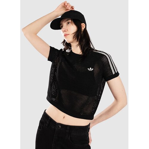 Adidas Crochet T-shirt black Cene