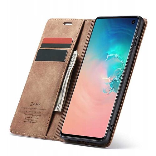 Spacecase GALAXY S10E WALLET CASE COFFEE USNJEN ETUI, (21963893) Cene