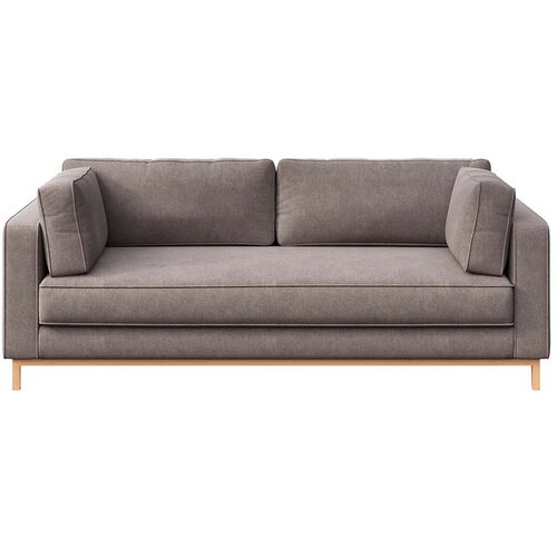 Ame Yens Svjetlo smeđa baršunasti sofa 222 cm Celerio – Cijene