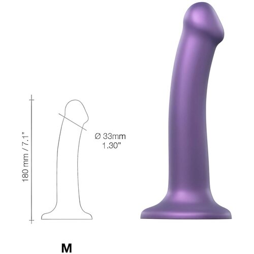 Strap-On-Me Dildo Metallic Shine Purple, medium Cene