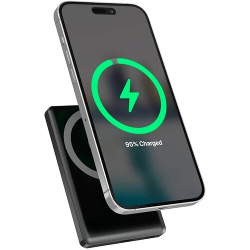 Gembird PB10-WPC15M-LCD-01 15 w magnetni bežični prenosni punjač lcd, 10000 mah, crni Slike