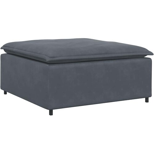  Modularna sofa s podnožjem i jastucima tamno siva Slike
