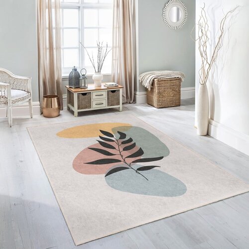 Mila Home kremno bel pralen tekač 80x200 cm illustrated autumn &amp;ndash; Slike