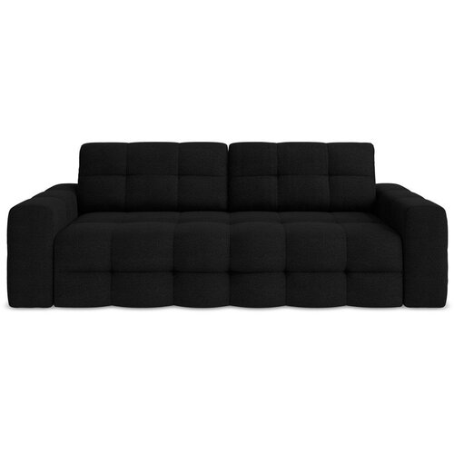 Makamii Crna sklopiva sofa od bouclé tkanine 255 cm Milu – Cijene