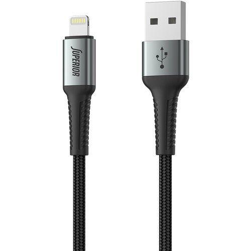 Superior USB data kabal SU-K104 , Fast, 12W, 2.4A, USB A na Lightning , 1m, Crni Cene