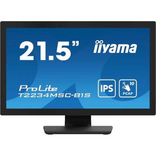 Iiyama Monitor LED T2234MSC-B1S 22" Full HD 10pt touchscreen featuring IPS 350 cd/m&sup2; 1000:1 8ms projective capacitive VGA HDMI DP Cene