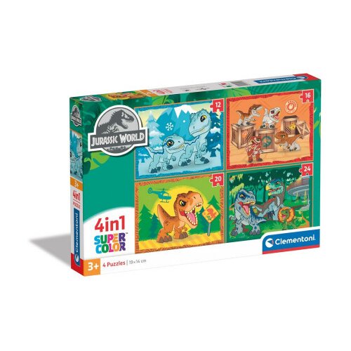 Clementoni Puzzle Jurassic World 4 u 1 12-16-20-24 kom - Cene