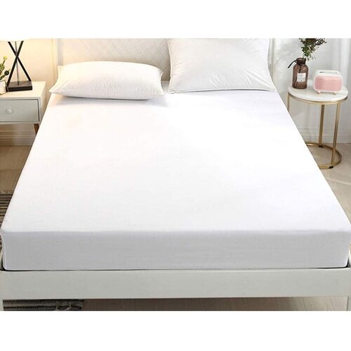 MATIVO Saten glat plahta s gumicom 180x200/20 cm Slike