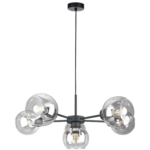  Luster na sajli KALIOPE 6xE27/60W/230V crna/prozirna Cene