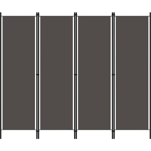 VidaXL Paravan 4-delni antraciten 200x180 cm Slike