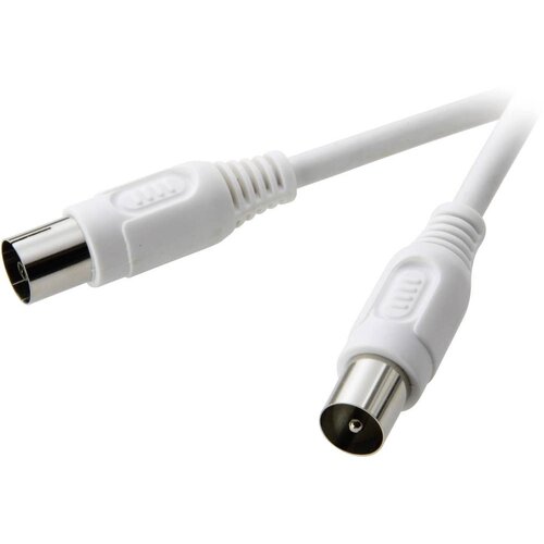 SpeaKa Professional Antenski kabel SpeaKa Antenski vtič 75 Ω na antensko vtičnico 75 m 1\,5 m bela Koaksialni priključni kabel Speaka Pro\, 1\,5 m\, bel (20431625) Cene