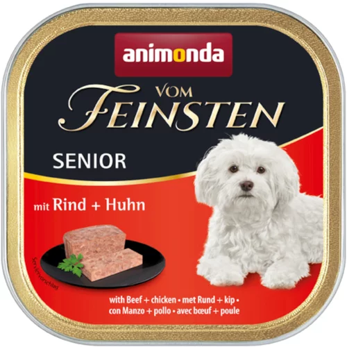 Animonda Varčno pakiranje vom Feinsten 24 x 150 g - Senior: govedina & piščanec