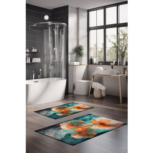  CT-5410 multicolor bathmat set (2 pieces) Cene
