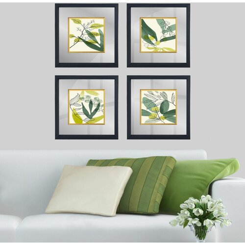 Wallity CAM187091307 multicolor decorative framed painting (4 pieces) Slike