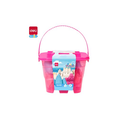 Deli KINETIČKI PESAK U KANTICI SA 6 MODLI 500g PINK EY013-PK Cene