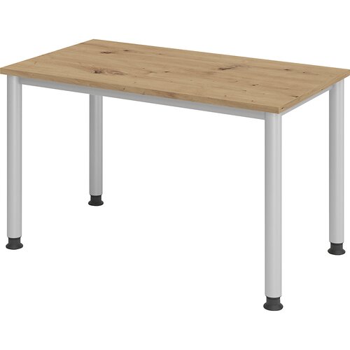 eurokraft pro renatus - pisalna miza mini-office 4, ogrodje s 4 okroglimi nogami, širina 1200 mm, imitacija hrasta Cene