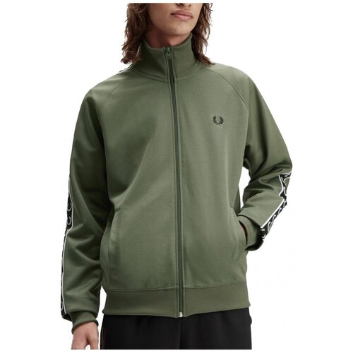 Fred Perry &amp;Scaron;portne jope in jakne TAPED TRACK JACKET Zelena Slike
