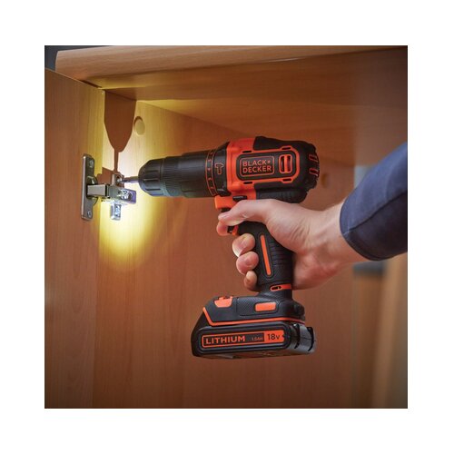 Black &amp;amp; Decker BDCHD18K akumulatorska bu&amp;scaron;ilica/izvijač, 2 brzine, kofer (18 V, 1,5 Ah) Slike