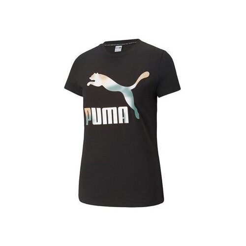 Puma Majice s kratkimi rokavi Classics Logo Tee Črna Slike