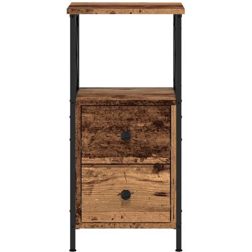 VidaXL Noćni ormarići 2 kom Staro drvo 34x35 5x70 cm Konstruirano drvo Slike