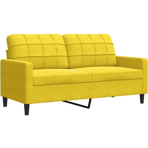  3-dijelni set sofa s jastucima žuti bar&amp;scaron;unasti Slike