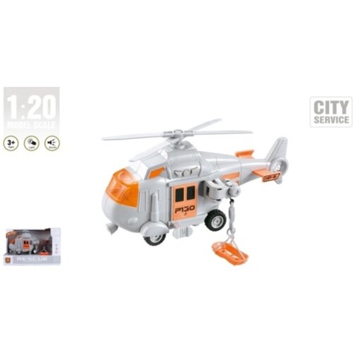 helikopter spasilački narandžasti sa zvukom i svetlom WY760E Slike