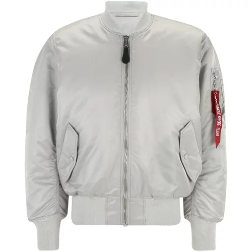 Alpha Industries Prehodna jakna 'MA-1' svetlo siva / vijolična / bela