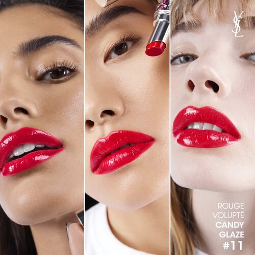 Yves Saint Laurent Rouge Volupt&amp;eacute; Candy Glaze balzam za ustnice 11 Red Thrill Slike