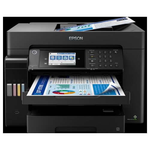PRN MFP Epson INK EcoTank L15160 A3/ L15160, 32 SPM, 4800&times;1200, 250 Listova, Tip skenera flatbed, ADF [str.] 50 Listova, Fax [Kbps] 33,6000 Kb/S, USB, Ethernet, WiFi, Wi-Fi Direct, USB host / 12 mjeseci Cijene