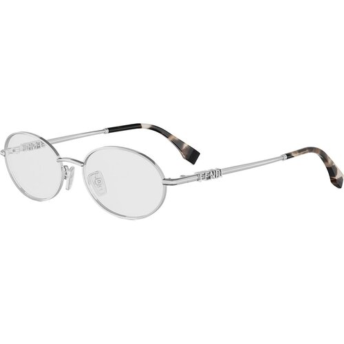 Fendi graphy Grey Oval Eyeglasses ONE SIZE (52) Srebrna/Kristalna Slike