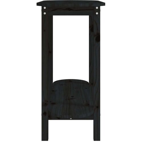  Konzolni stol crni 110 x 40 x 80cm od masivne borovine Slike