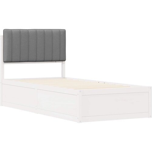  Krevetni okvir s tapiciranim uzglavljem Svijetlo siva Svjetlosiva 205.5 x 95.5 x 93 cm Slike