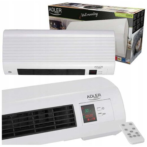 Adler 2000W keramična stenska električna grelna zračna zavesa LCD + daljinec AD7714 Cene