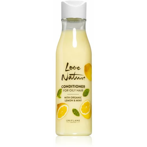 Oriflame Love Nature Organic Lemon & Mint blagi regenerator za masnu kosu 250 ml