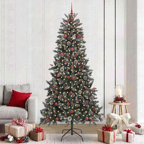 vidaXL Umjetno božićno drvce s stalakom Zelena 129.5 x 129.5 x 240 cm Cijene
