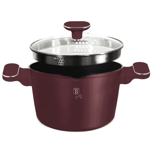 Berlinger Haus ŠERPA ZA KUVANJE TESTA SA POKLOPCEM 24CM 6L Leonardo Neo Collection BH-8437S Cene