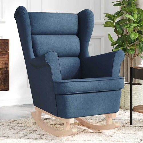 vidaXL Gugalni stol Blue 74x90x102 cm Tkanina Cene