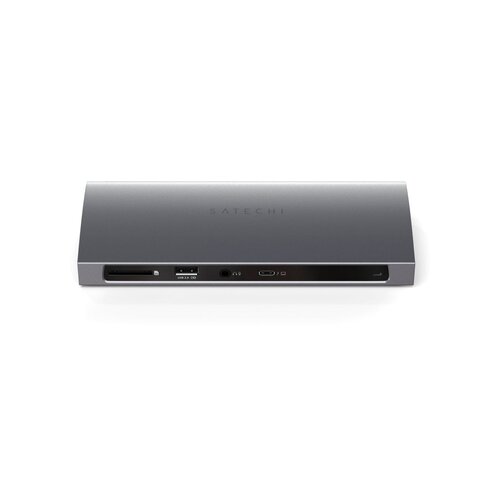 Satechi ST-UCT4DM Aluminijska Thunderbolt 4 Dock (1xT4 P 96W, 3x T4 40Gbps 15W, Ethernet, 3xUSB-A 3.2 10 Gbps, 1xUSB-A Slike