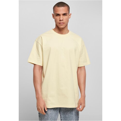Build Your Brand Plus Size Heavy oversize t-shirt with soft yellow color Slike