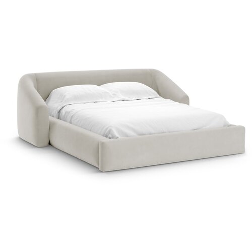 Cosmopolitan Design Bež tapecirani bračni krevet s prostorom za odlaganje s podnicom 140x200 cm Campi &amp;ndash; Slike