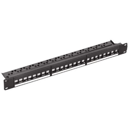 NaviaTec Cat6 Unshielded 24-Port Patch Panel, 1U with keystones Cijene
