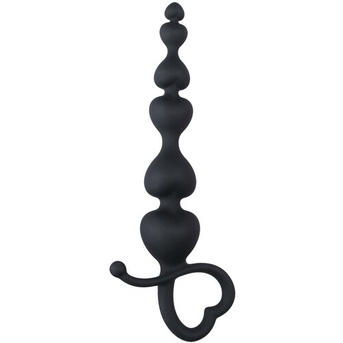 EasyToys - Anal Collection Analne kuglice Easytoys Heart Handle, crna Slike