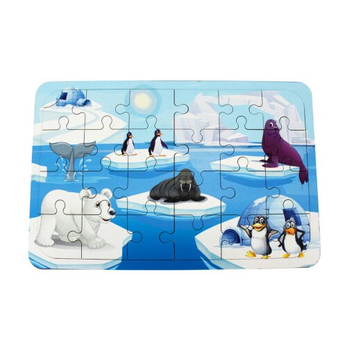 OKUTAN Igračka puzzle drvene polarne životinje 24/1 T5007 Cijene